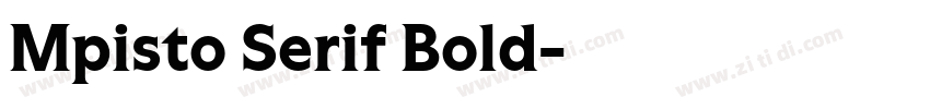 Mpisto Serif Bold字体转换